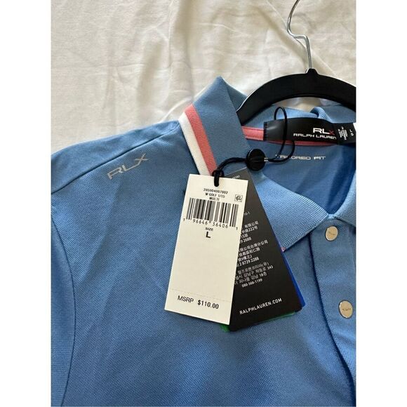 NWT RLX Ralph Lauren Val Short Sleeve Polo 2023 U.S. Open Size L - Picture 9 of 12